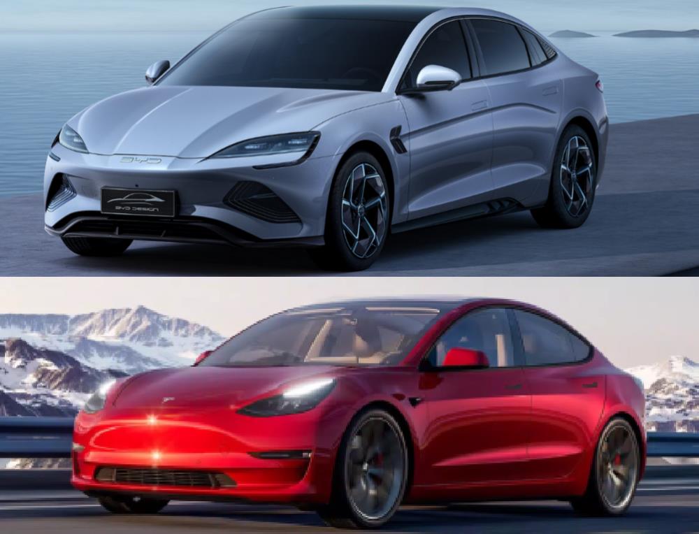 model 3 比亚迪，model 3降价23万-第1张图片